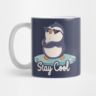 Stay Cool Funny Penguin by Tobe Fonseca Mug